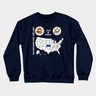 State of Kansas Crewneck Sweatshirt